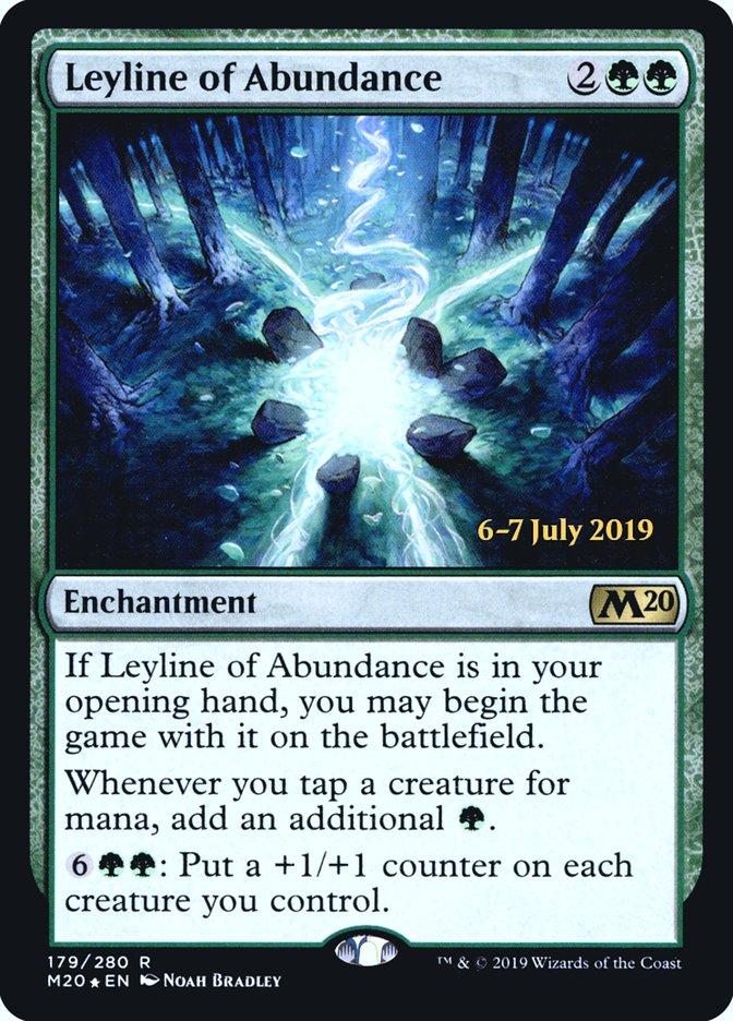 Leyline of Abundance  [Core Set 2020 Prerelease Promos] | Exor Games Dartmouth