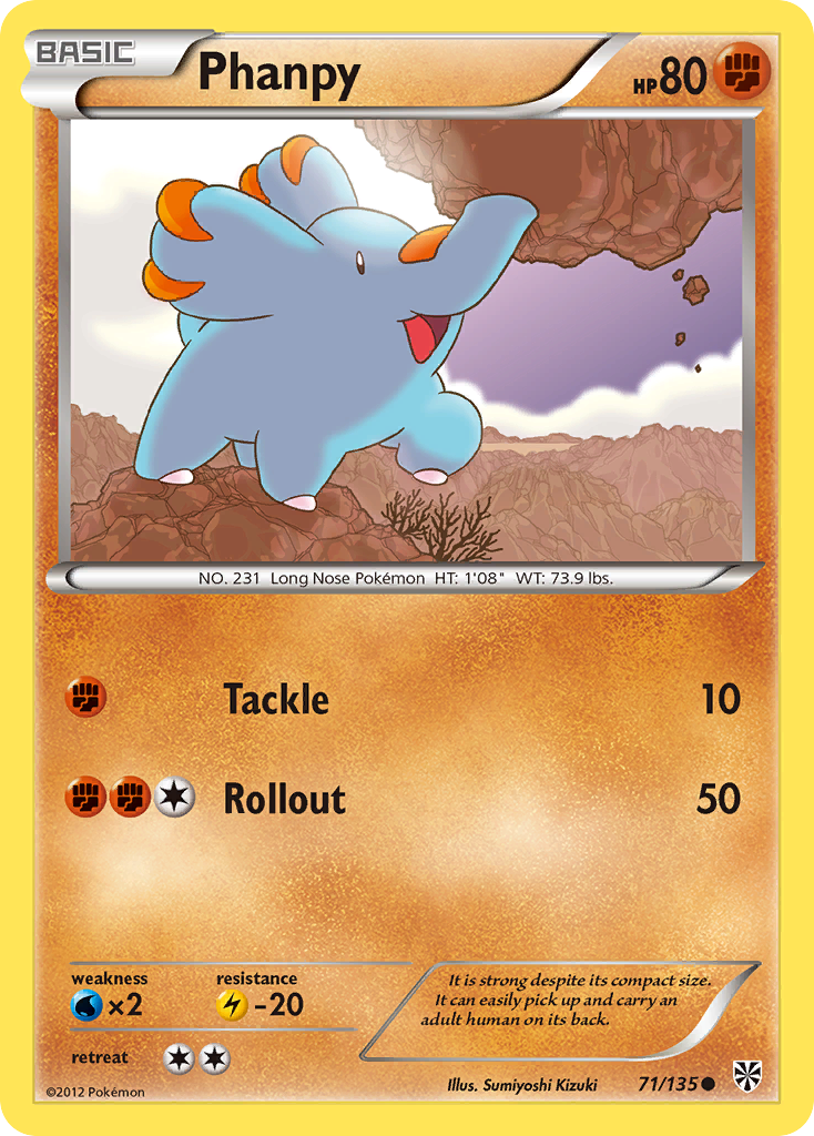 Phanpy (71/135) [Black & White: Plasma Storm] | Exor Games Dartmouth