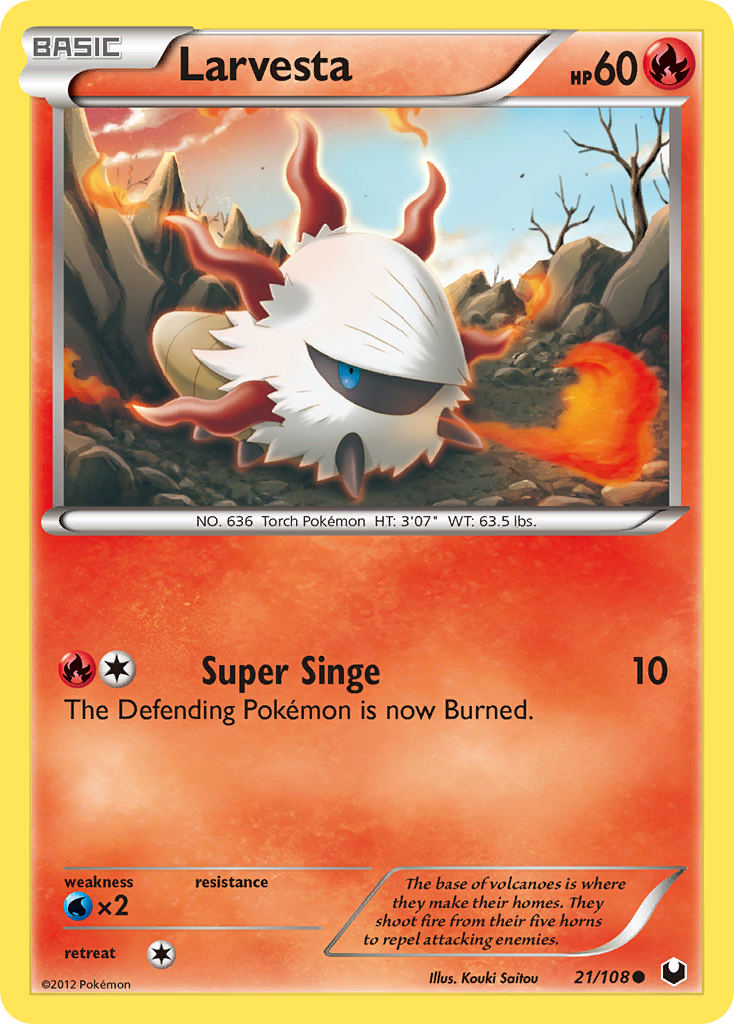Larvesta (21/108) [Black & White: Dark Explorers] | Exor Games Dartmouth