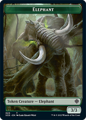 Elephant // Thopter Double-Sided Token [Starter Commander Decks] | Exor Games Dartmouth