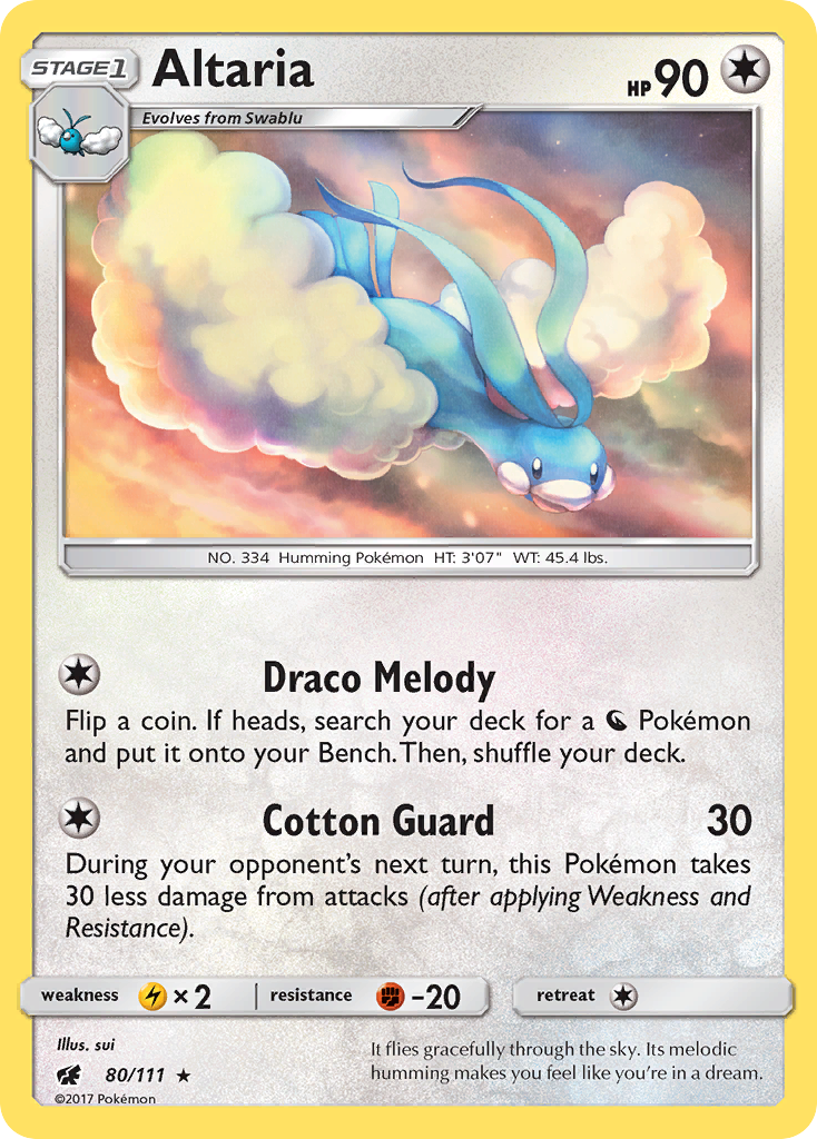 Altaria (80/111) [Sun & Moon: Crimson Invasion] | Exor Games Dartmouth