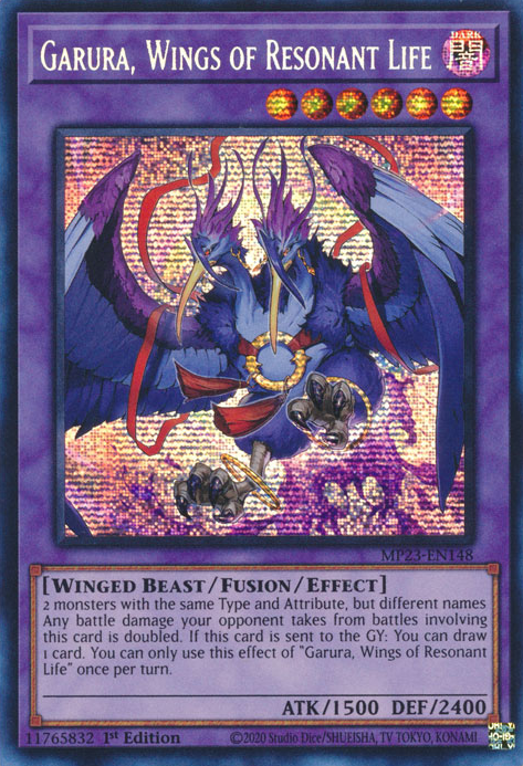 Garura, Wings of Resonant Life [MP23-EN148] Prismatic Secret Rare | Exor Games Dartmouth