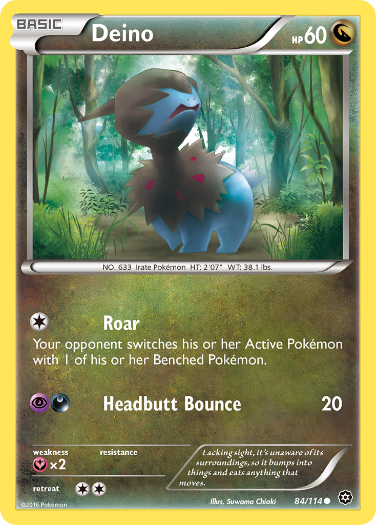 Deino (84/114) [XY: Steam Siege] | Exor Games Dartmouth