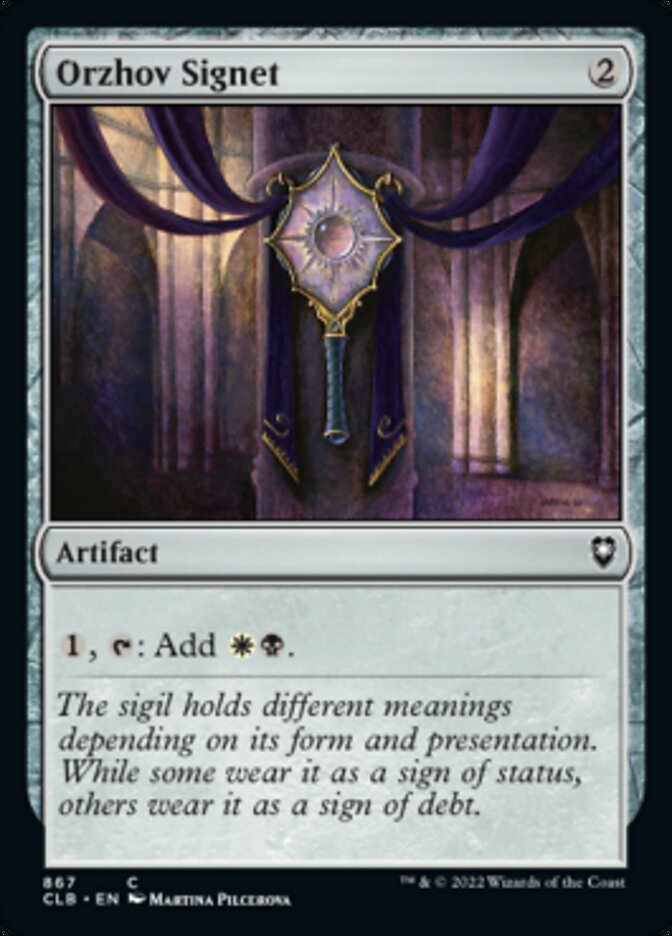 Orzhov Signet [Commander Legends: Battle for Baldur's Gate] | Exor Games Dartmouth