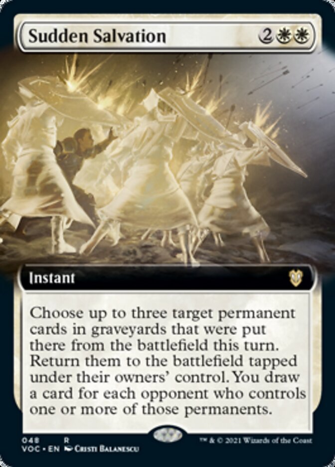 Sudden Salvation (Extended) [Innistrad: Crimson Vow Commander] | Exor Games Dartmouth