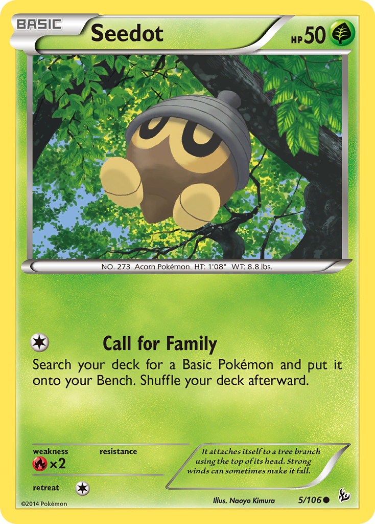 Seedot (5/106) [XY: Flashfire] | Exor Games Dartmouth