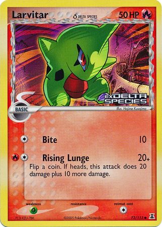 Larvitar (73/113) (Delta Species) (Stamped) [EX: Delta Species] | Exor Games Dartmouth