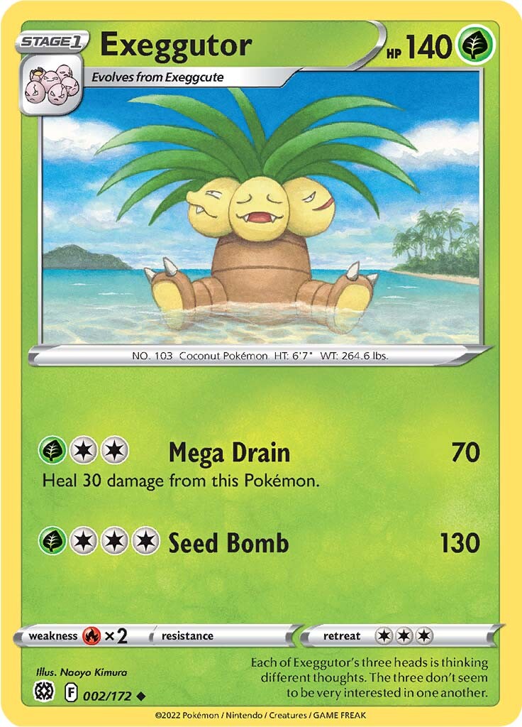 Exeggutor (002/172) [Sword & Shield: Brilliant Stars] | Exor Games Dartmouth