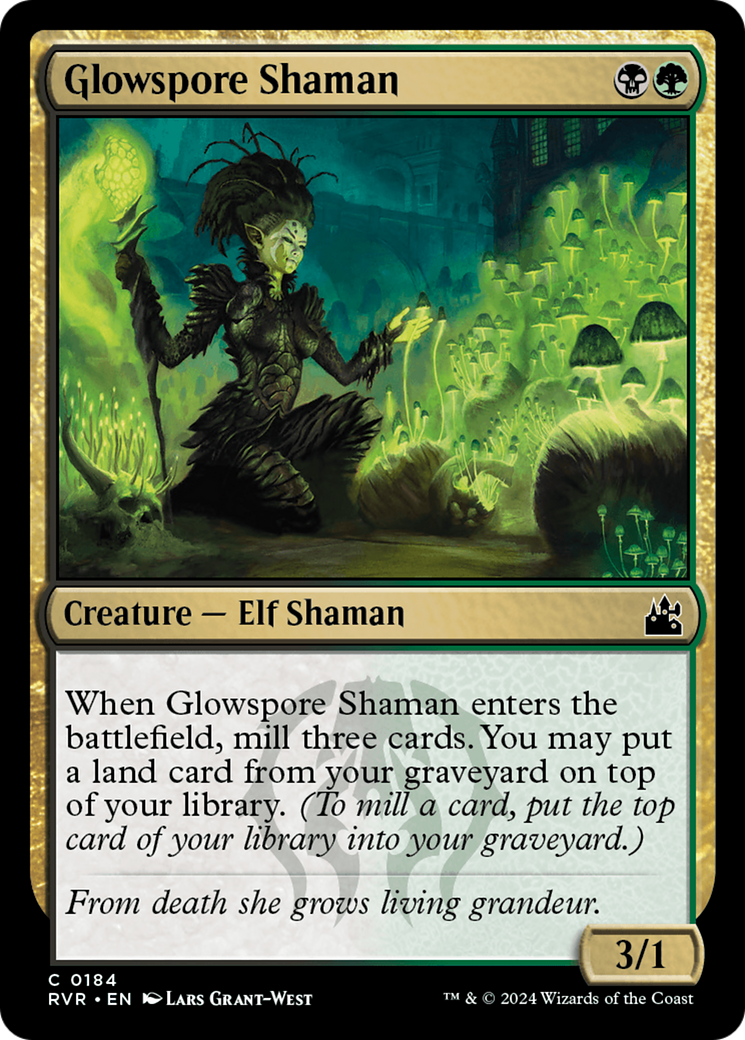 Glowspore Shaman [Ravnica Remastered] | Exor Games Dartmouth