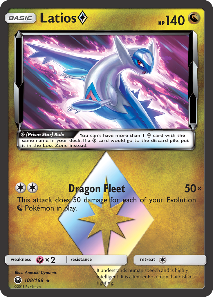 Latios (108/168) (Prism Star) [Sun & Moon: Celestial Storm] | Exor Games Dartmouth