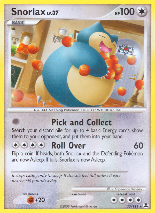 Snorlax (33/111) [Platinum: Rising Rivals] | Exor Games Dartmouth