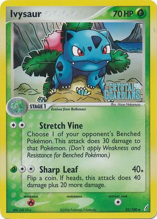 Ivysaur (35/100) (Stamped) [EX: Crystal Guardians] | Exor Games Dartmouth