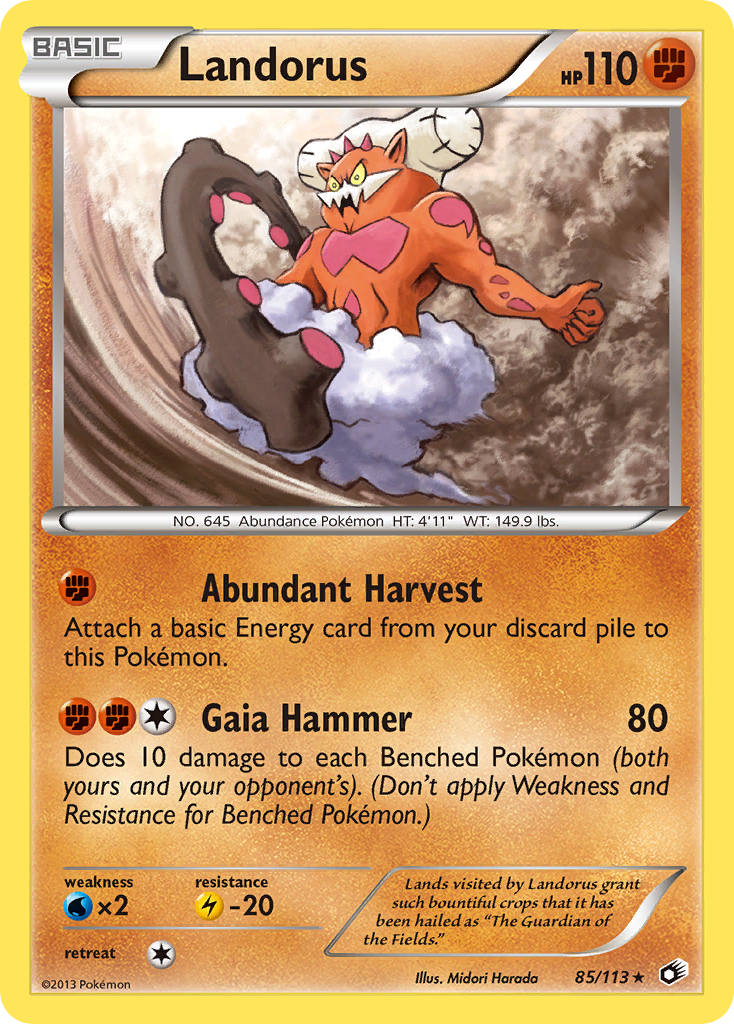 Landorus (85/113) [Black & White: Legendary Treasures] | Exor Games Dartmouth