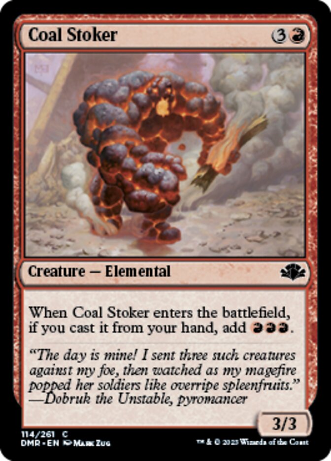 Coal Stoker [Dominaria Remastered] | Exor Games Dartmouth