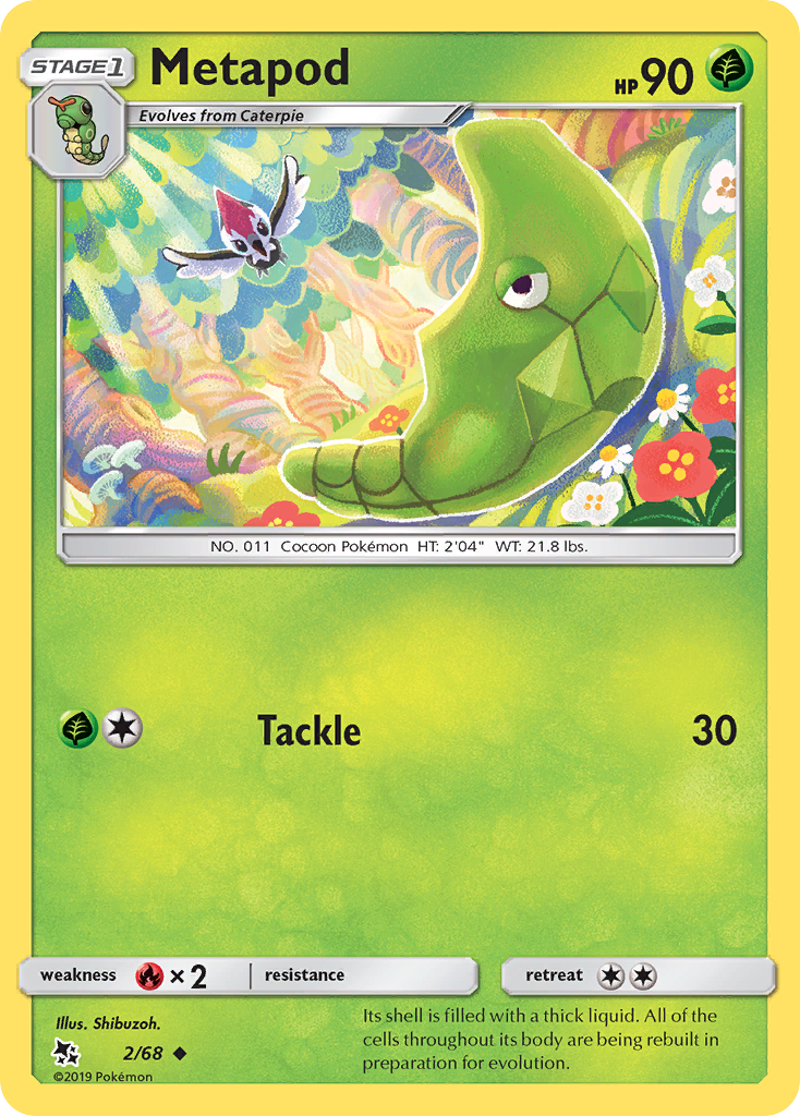 Metapod (2/68) [Sun & Moon: Hidden Fates] | Exor Games Dartmouth