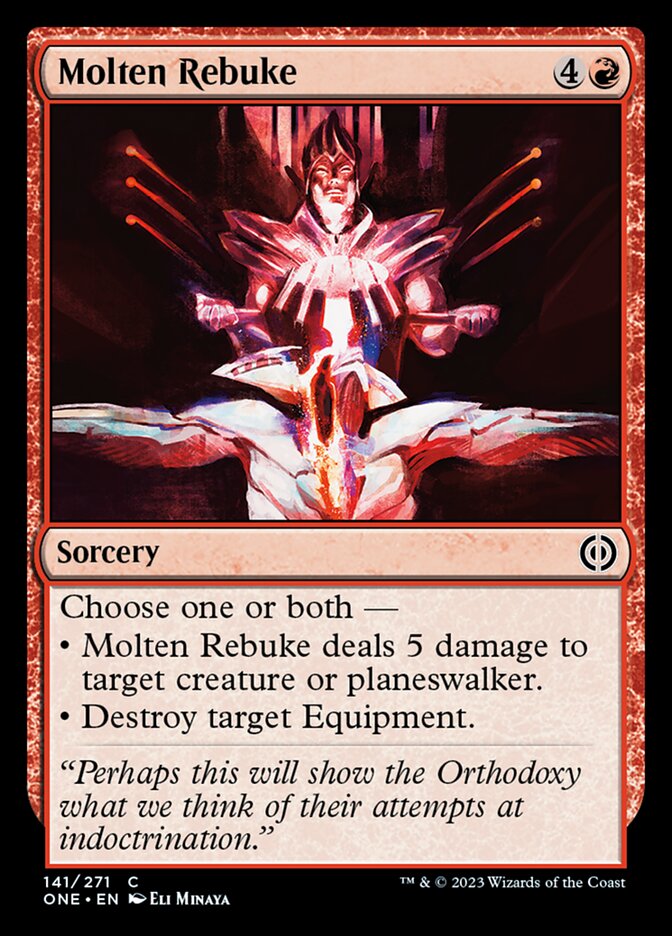 Molten Rebuke [Phyrexia: All Will Be One] | Exor Games Dartmouth