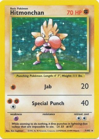 Hitmonchan (7/102) [Base Set Unlimited] | Exor Games Dartmouth