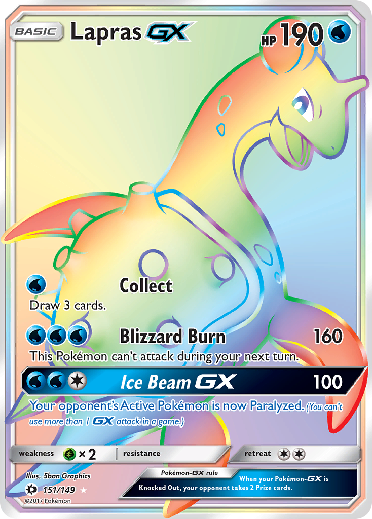 Lapras GX (151/149) [Sun & Moon: Base Set] | Exor Games Dartmouth