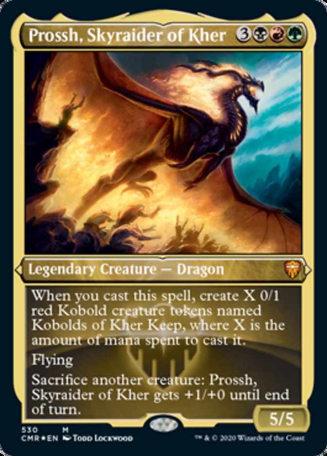 Prossh, Skyraider of Kher (Etched Foil) [Commander Legends] | Exor Games Dartmouth