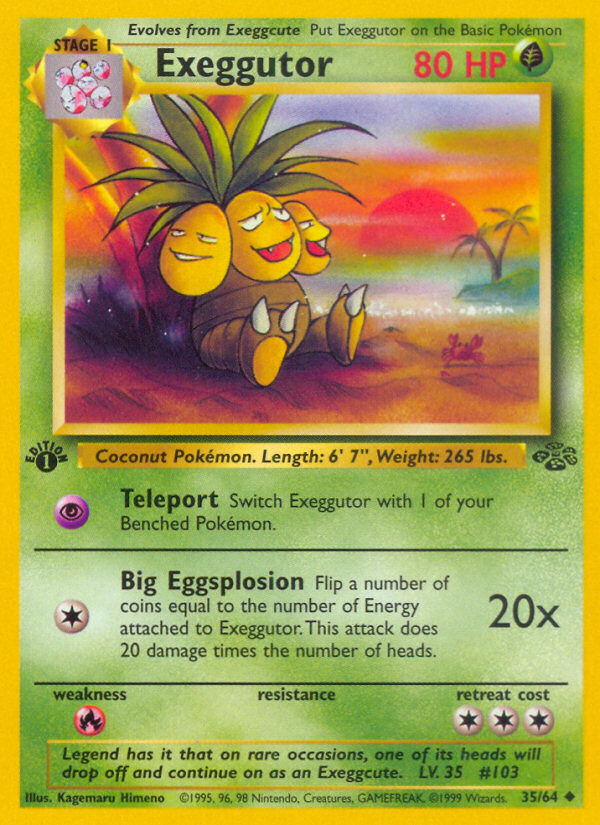 Exeggutor (35/64) [Jungle 1st Edition] | Exor Games Dartmouth