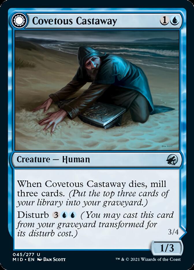 Covetous Castaway // Ghostly Castigator [Innistrad: Midnight Hunt] | Exor Games Dartmouth