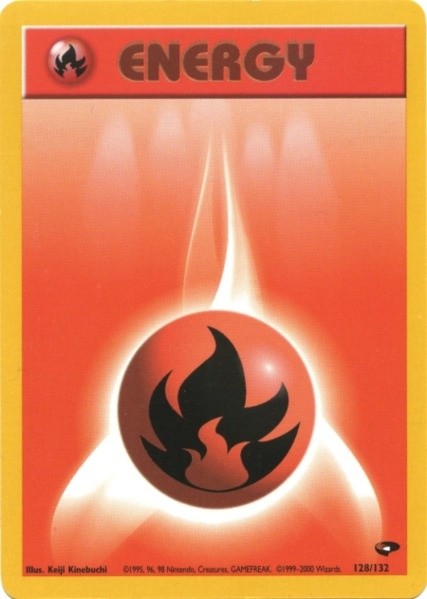 Fire Energy (128/132) [Gym Challenge Unlimited] | Exor Games Dartmouth