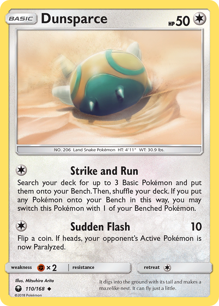 Dunsparce (110/168) [Sun & Moon: Celestial Storm] | Exor Games Dartmouth