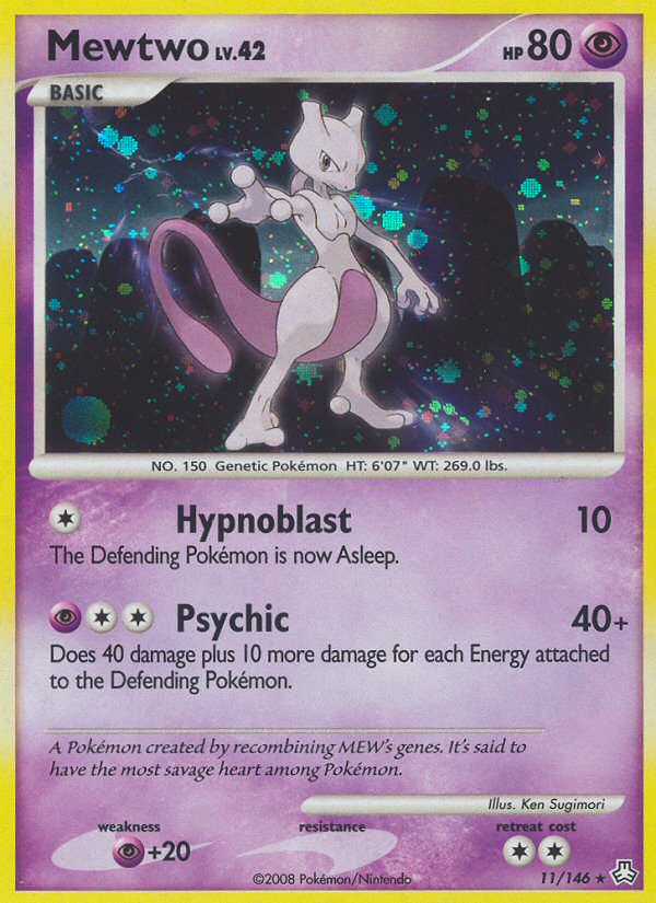 Mewtwo (11/146) [Diamond & Pearl: Legends Awakened] | Exor Games Dartmouth