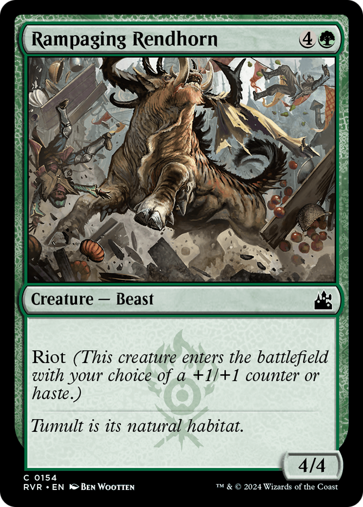 Rampaging Rendhorn [Ravnica Remastered] | Exor Games Dartmouth