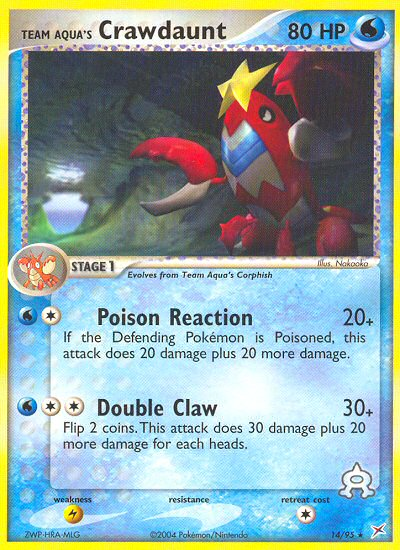 Team Aqua's Crawdaunt (14/95) [EX: Team Magma vs Team Aqua] | Exor Games Dartmouth