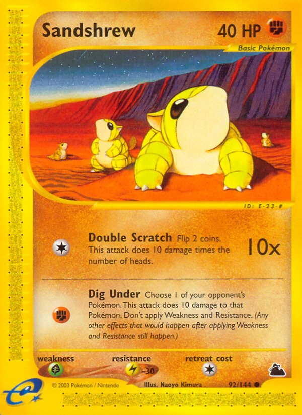 Sandshrew (92/144) [Skyridge] | Exor Games Dartmouth