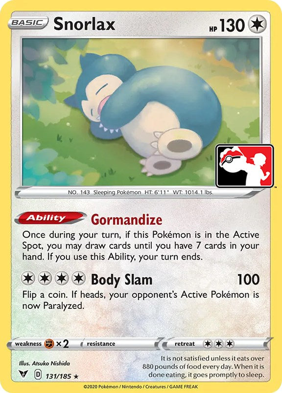 Snorlax (131/185) [Prize Pack Series One] | Exor Games Dartmouth