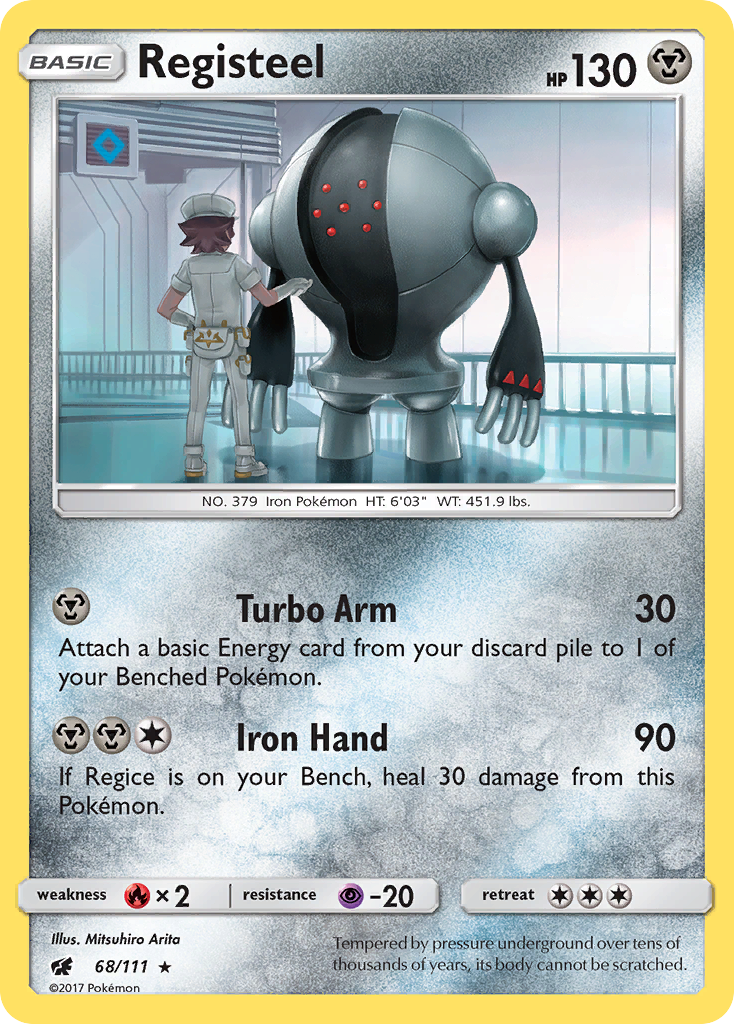 Registeel (68/111) [Sun & Moon: Crimson Invasion] | Exor Games Dartmouth