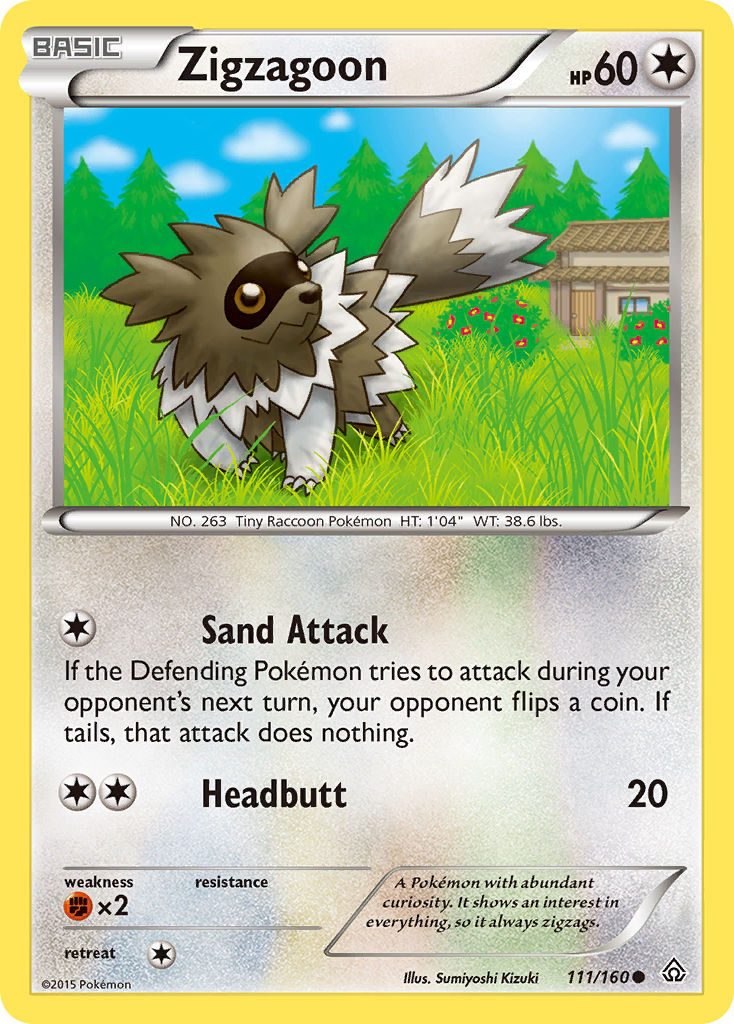 Zigzagoon (111/160) [XY: Primal Clash] | Exor Games Dartmouth