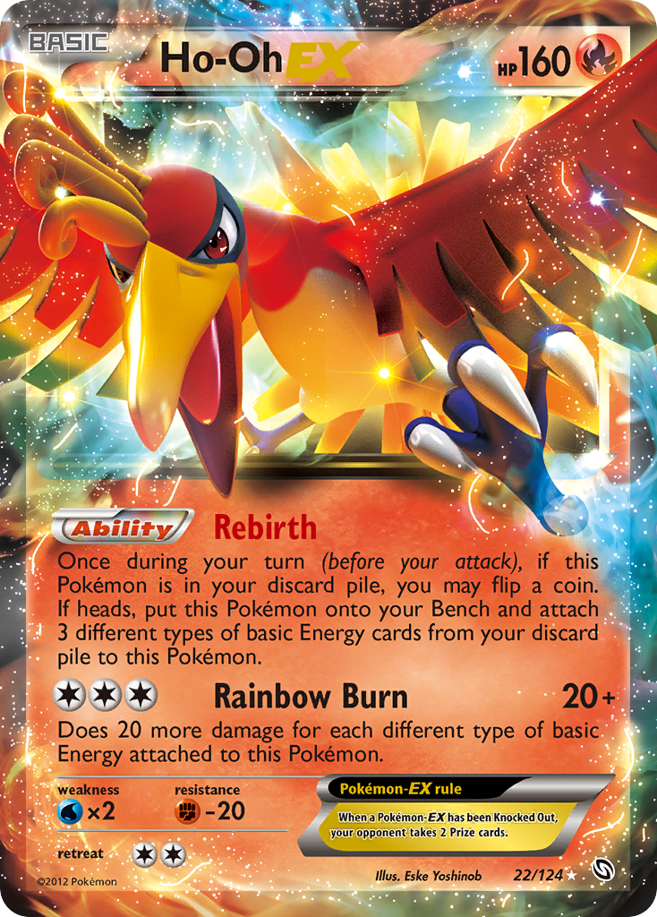 Ho-Oh EX (22/124) [Black & White: Dragons Exalted] | Exor Games Dartmouth