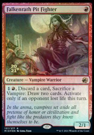 Falkenrath Pit Fighter [Innistrad: Midnight Hunt Prerelease Promos] | Exor Games Dartmouth