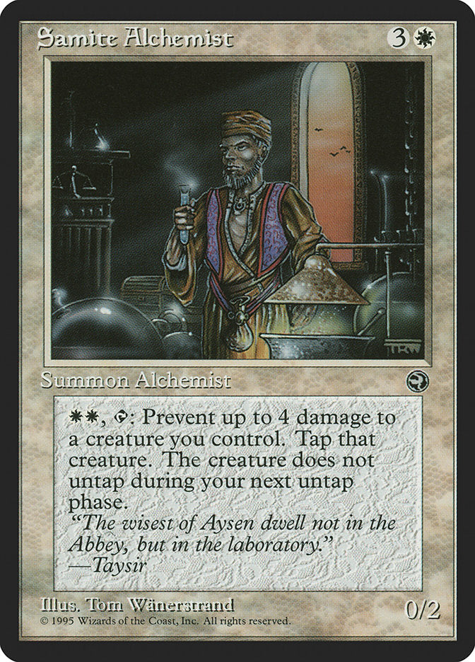 Samite Alchemist (Taysir Flavor Text) [Homelands] | Exor Games Dartmouth