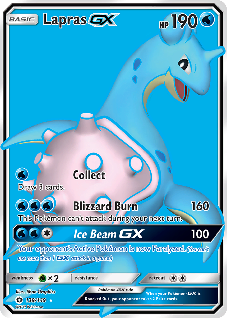 Lapras GX (139/149) [Sun & Moon: Base Set] | Exor Games Dartmouth