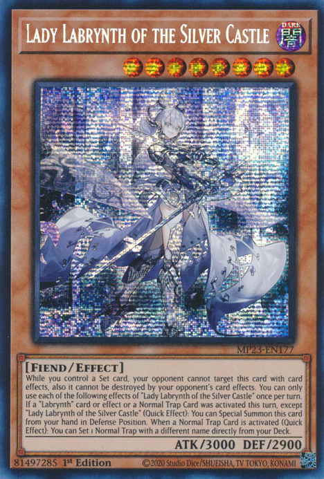 Lady Labrynth of the Silver Castle [MP23-EN177] Prismatic Secret Rare | Exor Games Dartmouth