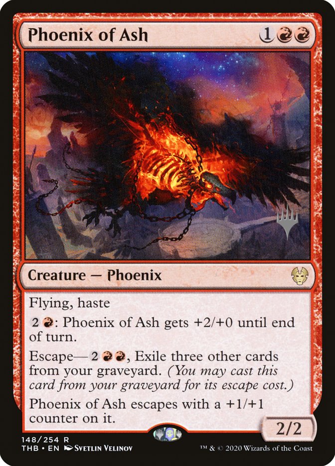 Phoenix of Ash (Promo Pack) [Theros Beyond Death Promos] | Exor Games Dartmouth