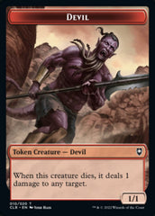 Treasure // Devil Double-sided Token [Commander Legends: Battle for Baldur's Gate Tokens] | Exor Games Dartmouth
