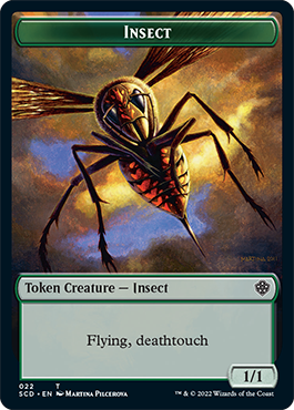 Insect // Cat Beast Double-Sided Token [Starter Commander Decks] | Exor Games Dartmouth