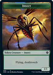 Insect // Cat Beast Double-Sided Token [Starter Commander Decks] | Exor Games Dartmouth