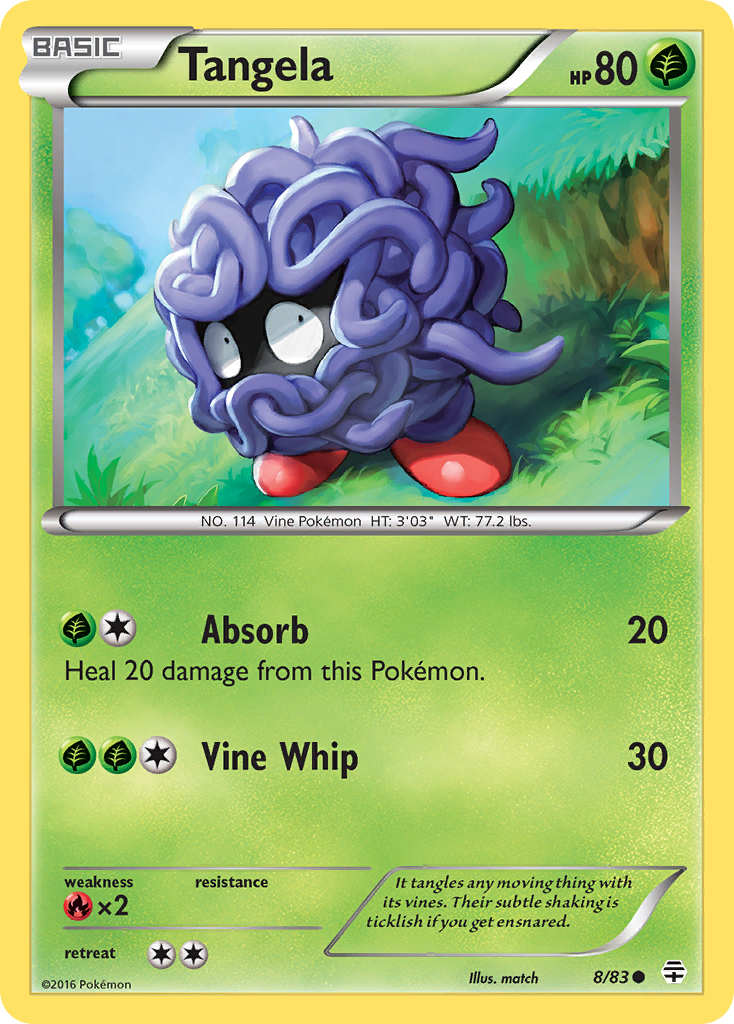 Tangela (8/83) [XY: Generations] | Exor Games Dartmouth