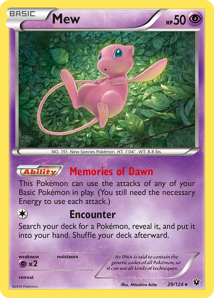 Mew (29/124) [XY: Fates Collide] | Exor Games Dartmouth