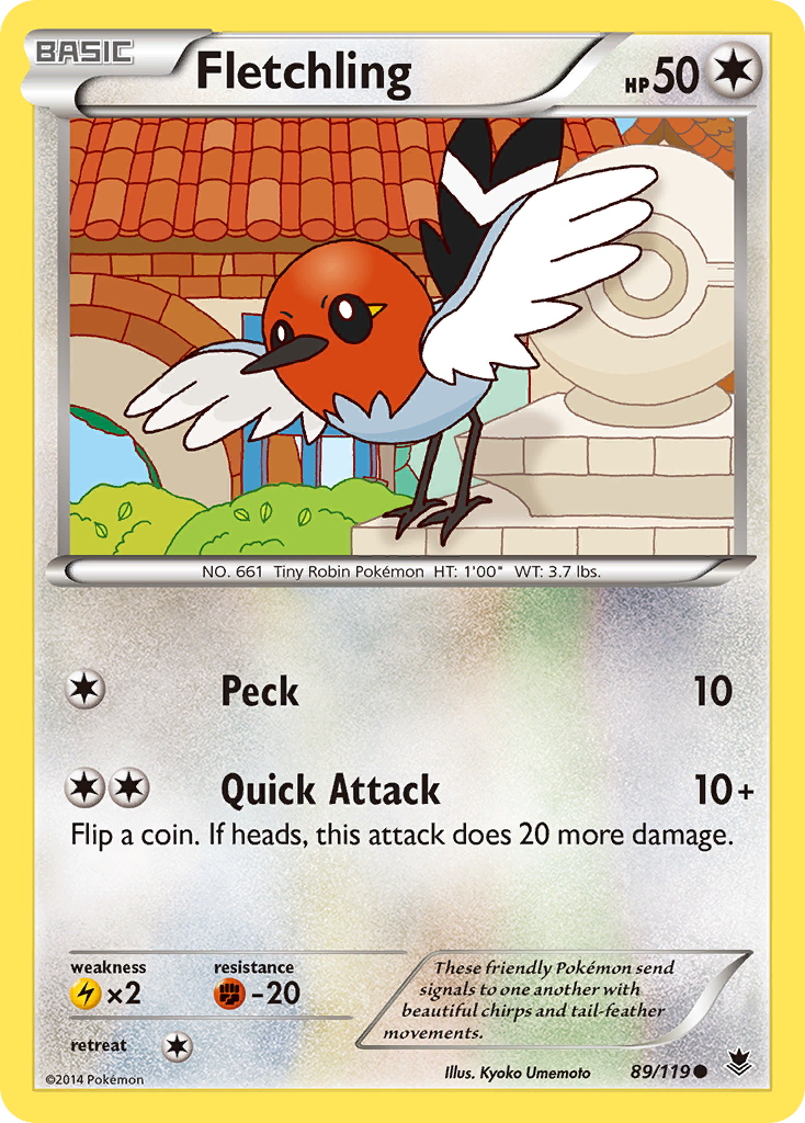 Fletchling (89/119) [XY: Phantom Forces] | Exor Games Dartmouth