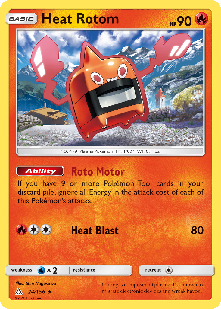 Heat Rotom (24/156) [Sun & Moon: Ultra Prism] | Exor Games Dartmouth