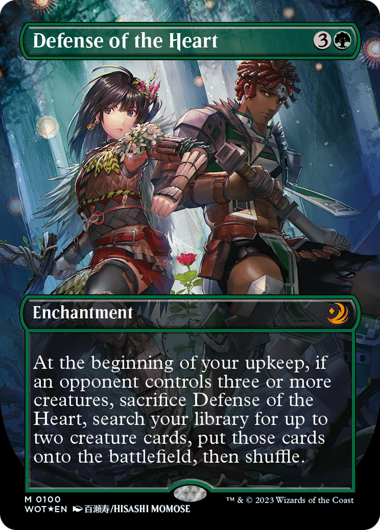 Defense of the Heart (Anime Borderless) (Confetti Foil) [Wilds of Eldraine: Enchanting Tales] | Exor Games Dartmouth