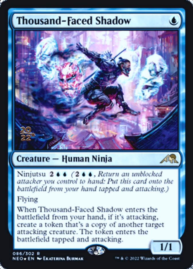 Thousand-Faced Shadow [Kamigawa: Neon Dynasty Prerelease Promos] | Exor Games Dartmouth