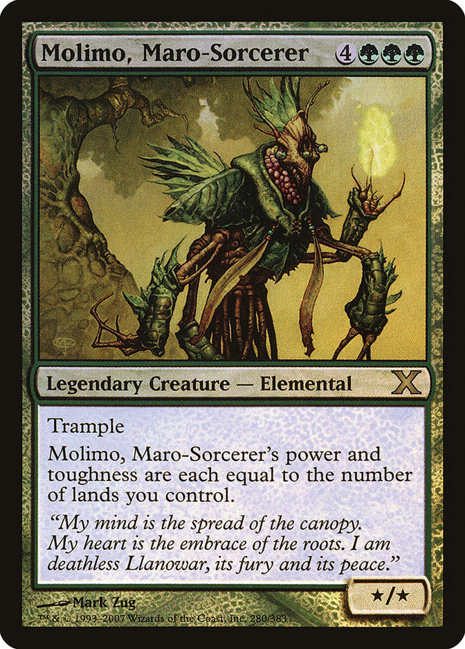 Molimo, Maro-Sorcerer (Premium Foil) [Tenth Edition] | Exor Games Dartmouth